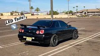 First Mods to the R34 Skyline!!