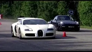 Bugatti Veyron vs Porsche 911 Turbo Switzer R750