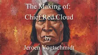 The Making of: Red Cloud Portrait (An Oil Painting Timelapse)