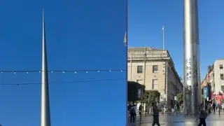 Spire of Dublin (The Needle of Dublin)on O&rsquo;Connell St by Ian Ritchie 2002 to commemorate millennium 