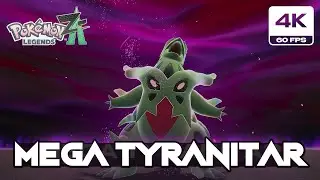 Pokemon Legends Z-A - Rogue Mega Tyranitar Boss Fight (4K 60 FPS Nintendo Switch 2)