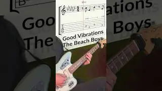 Good Vibrations | The Beach Boys #shorts  #guitarcover #brianwilson