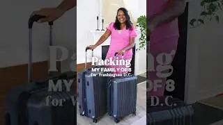 Packing my Family for our Trip to D.C!   ✨ #packing #packwithme #organization