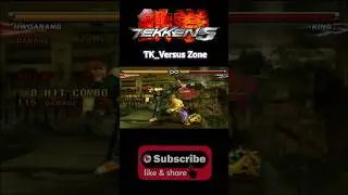 T5 👹 Hwoarang COUNTER HIT wall Carry Max DMG Combo #shorts #tekken #tekken5 #gaming #games #trending