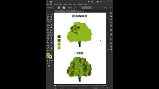 Adobe Illustrator Tips 2025 - How To Create Triangle block effect tree in illustrator #kkpictures