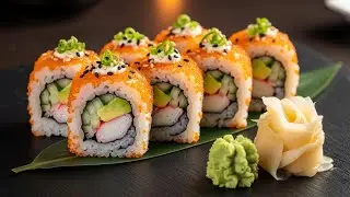 AI Video Master Chef Making California Maki With Amazing Skills follow #chefyambo