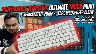 Modding my 3-Year-Old Portronics Hydra 10! ⌨️ | Foam + Tape Mod for the THOCK