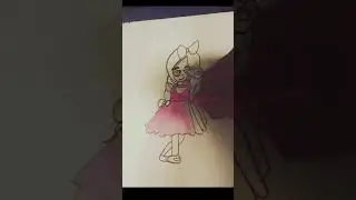 &ldquo;ये ड्रॉइंग देख कर आप मुस्कुरा दोगे 😍Anaya Art Shorts&rdquo;#CuteDrawing#GirlWithCat#KittyLove#Kidscartoon