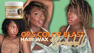 ORS Colorblast Temporary Hair Color on my starter locs! | MUST WATCH! 💚💫