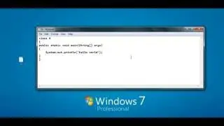 You first java programme.