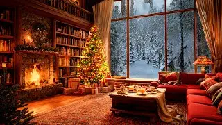 Relaxing Christmas Music Fireplace| Relaxing Background for Cozy Moments |Christmas Night Relaxation
