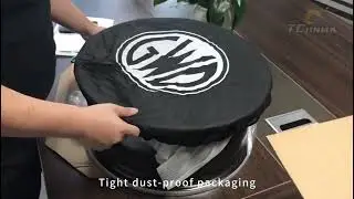 Display of wheel packaging