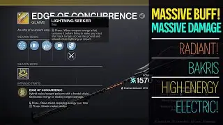 Radiant Glaive! Best exotic glaive Hunter build Destiny 2 Mask of Bakris Stasis Massive damage buff