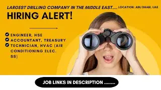 Hiring alert | Largest drilling company in Middle East | Abu Dhabi UAE