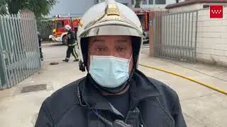 BomberosCM explican la intervención en Mejorada del Campo