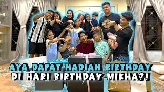 AYA DAPAT HADIAH DARI FAMILY DI HARIJADI MIKHA?! - MIKHA UNBOXING GIFT DARI FANS