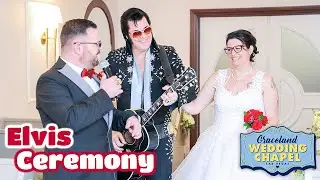 Jean-Noel & Sophie's Elvis Ceremony in Las Vegas | Graceland Chapel