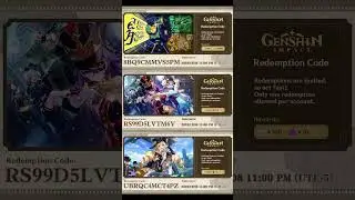 Genshin Redemption Codes.
