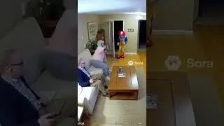 I joker Ghost come and att*ck on granny - sora 2 video - #sora2 sora 2 Ai video