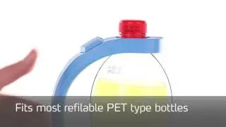 Uchwyt na butelkę PET TOMORROW'S KITCHEN Bottle Grip J-Hook - zamienia butelkę w dzbanek