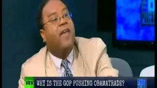 Horace Cooper Spars With Thom Hartmann Over Obama Trade Bill, the FDA Ban on Trans Fats