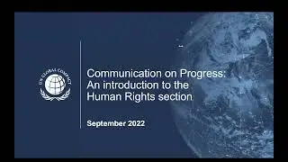 Communication on Progress: An introduction to the Human Rights section
