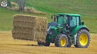 Svoz balíků - John Deere 6130M, 6330, 6430 a Zetor 10540 |Podorlické ZD Ohnišov|