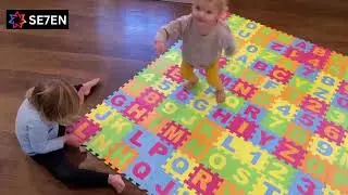A-Z & 0-9 Puzzle Mat for Kids 🧩 Fun, Educational & Safe Playtime!