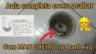 Como eliminar MAU CHEIRO em banheiros 👷 Aula completa D.I.Y