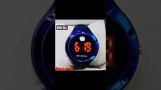 Blue round Digital LED⌚ Fashion Watch for Men #youtubeshorts #yt #viral #terending #shorts