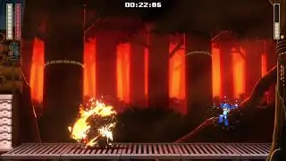 Mega Man 11 - Torch man Boss fight - buster only Gearless Perfect!