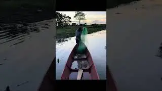 Pesca con atarraya y capturamos un curucon