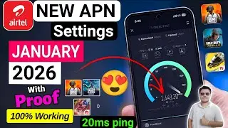 Airtel APN Settings 2026 January 🔥 | Airtel Net Slow Problem Fix | Gaming Low Ping Proof ✅