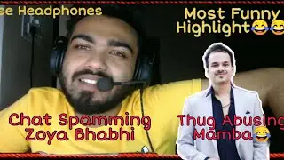 Thug Exposed Mamba - Chat Spamming Zoya Bhabhi - Thug Abusing Mamba - Most Funny Highlight 😂