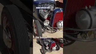 Old school hot rods. Father and son team brought these to the car show #restomod #hotrod #streetrod