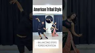 American Tribal Style Bellydance | Balancing Step+Torso Rotation | ITS #shorts #tutorial #bellydance