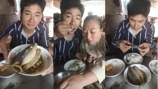 ឆ្ងាញ់មាត់ទៀតហើយត្រីសមុទ្រចំហុយ/Another delicious steamed seafood dish