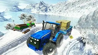 Farm Tractor Cargo Driving Simulator Snow day E4 - Android GamePlay