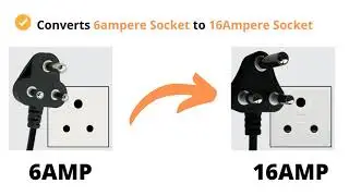 5amp to 15amp Converter Plug-Use 16Ampere Big Appliances in Regular 6ampere Socket