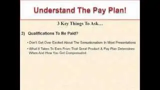 How To Understand A MLM-Network Marketing Pay Plan: 3 Key Things To Ask