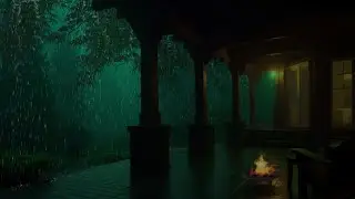Cabin Deck Thunderstorm &ndash; Heavy Rain Sounds for Peaceful Sleep