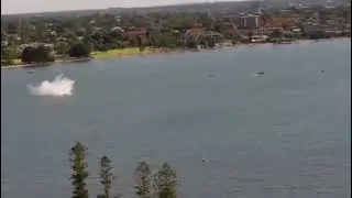 Crash Footage - Grumman G-73 Mallard private VH-CQA [Thursday 26 January 2017]