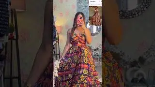Meesho Printed Maxi Gown|| #shortsvideo #shorts #styling #fashion #meeshohaul #shortsfeed #viral