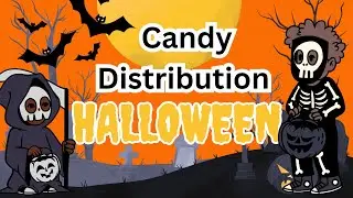 Halloween - Candy Distribution 🍬 USA HALLOWEEN #halloween #usa #candy