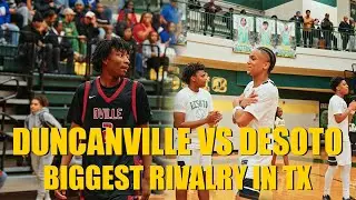 Deuce Hunt & Duncanville vs Tra Young & DeSoto | HEATED RIVALRY👀 | 6A District !!! #viral #trending