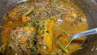What&rsquo;s for lunch? Typical homestyle, Bengali fish curry. Recipe video. 