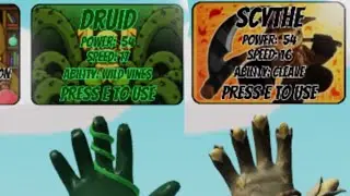 Druid + Scythe gameplay Side by Side (Slap Battles)(trash gameplay)