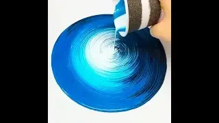 Fluid ART Super Mesmerizing TREE RING Acrylic Paint Pouring