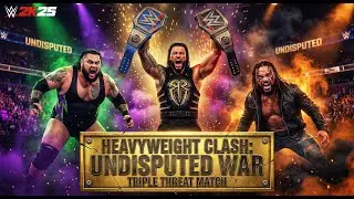 Roman Reigns vs Bronson Reed vs Jacob Fatu &ndash; UNDISPUTED Championship Triple Threat WWE 2K25 Gameplay