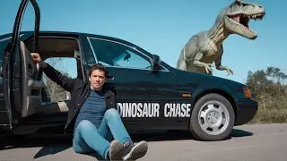 DINOSAUR CHASE! T-Rex vs Man in a Crazy Short Film